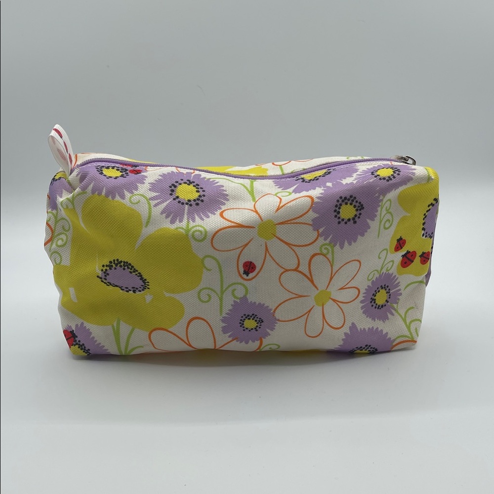 CLINIQUE FLORAL PRINT COSMETIC BAG